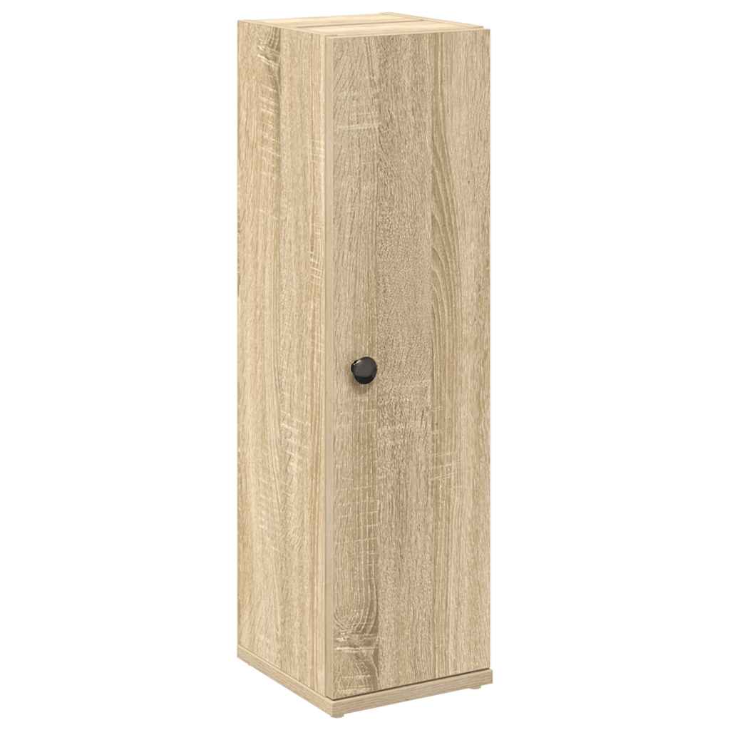 Bathroom Cabinet with Roll Holder Sonoma Oak 20,5x22x72 cm