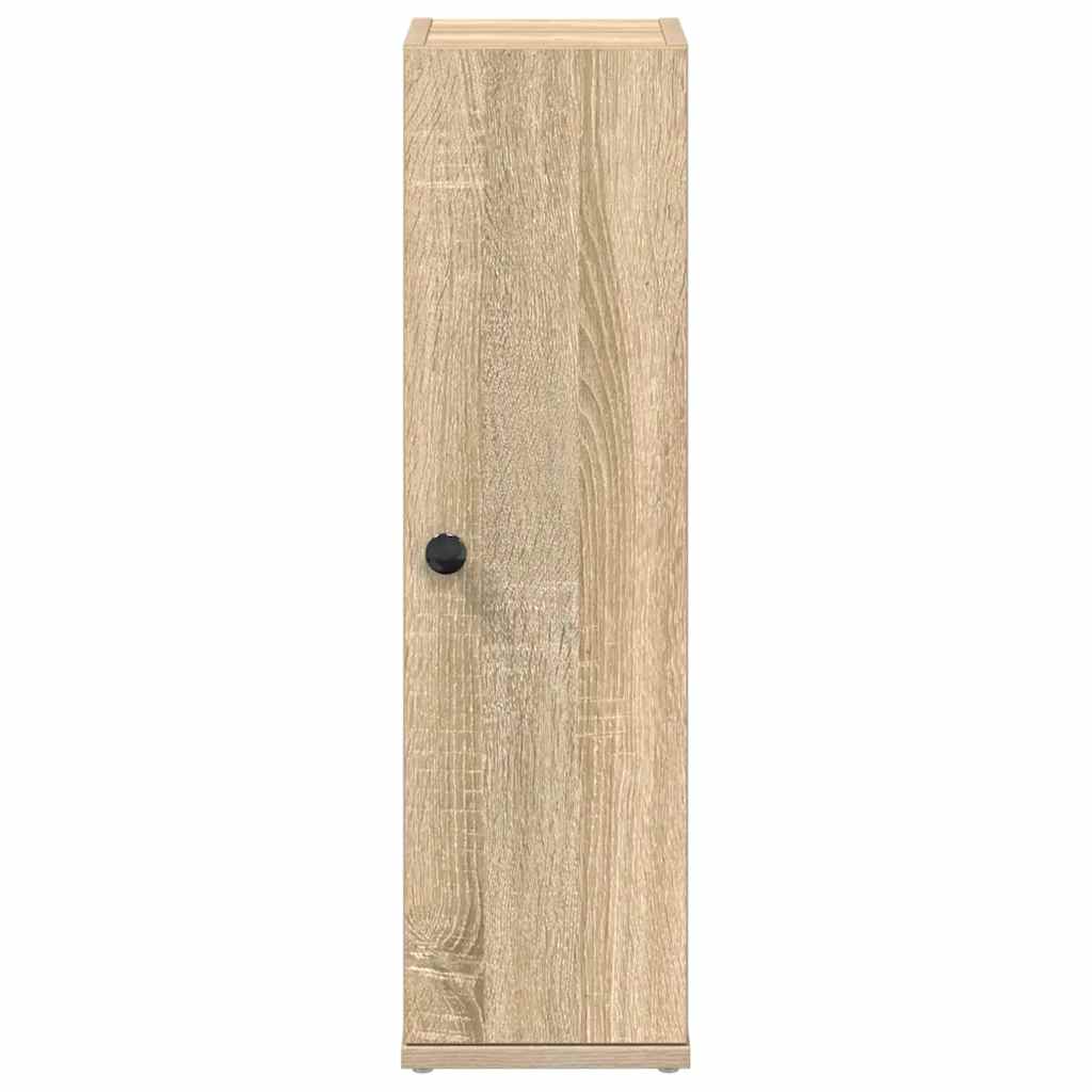 Bathroom Cabinet with Roll Holder Sonoma Oak 20,5x22x72 cm