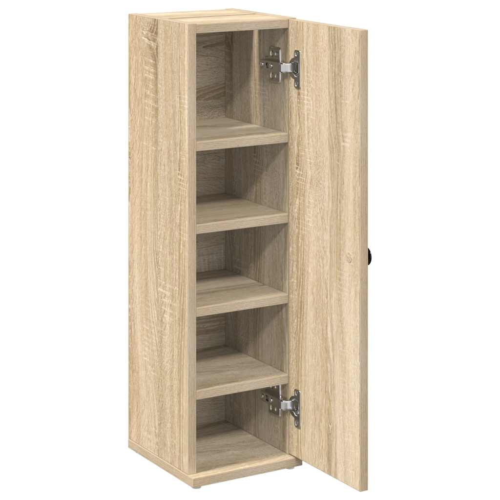 Bathroom Cabinet with Roll Holder Sonoma Oak 20,5x22x72 cm