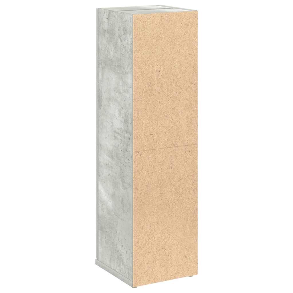 Bathroom Cabinet with Roll Holder Concrete Grey 20,5x22x72 cm