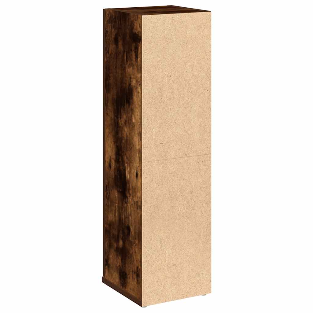 Bathroom Cabinet with Roll Holder Smoked Oak 20,5x22x72 cm