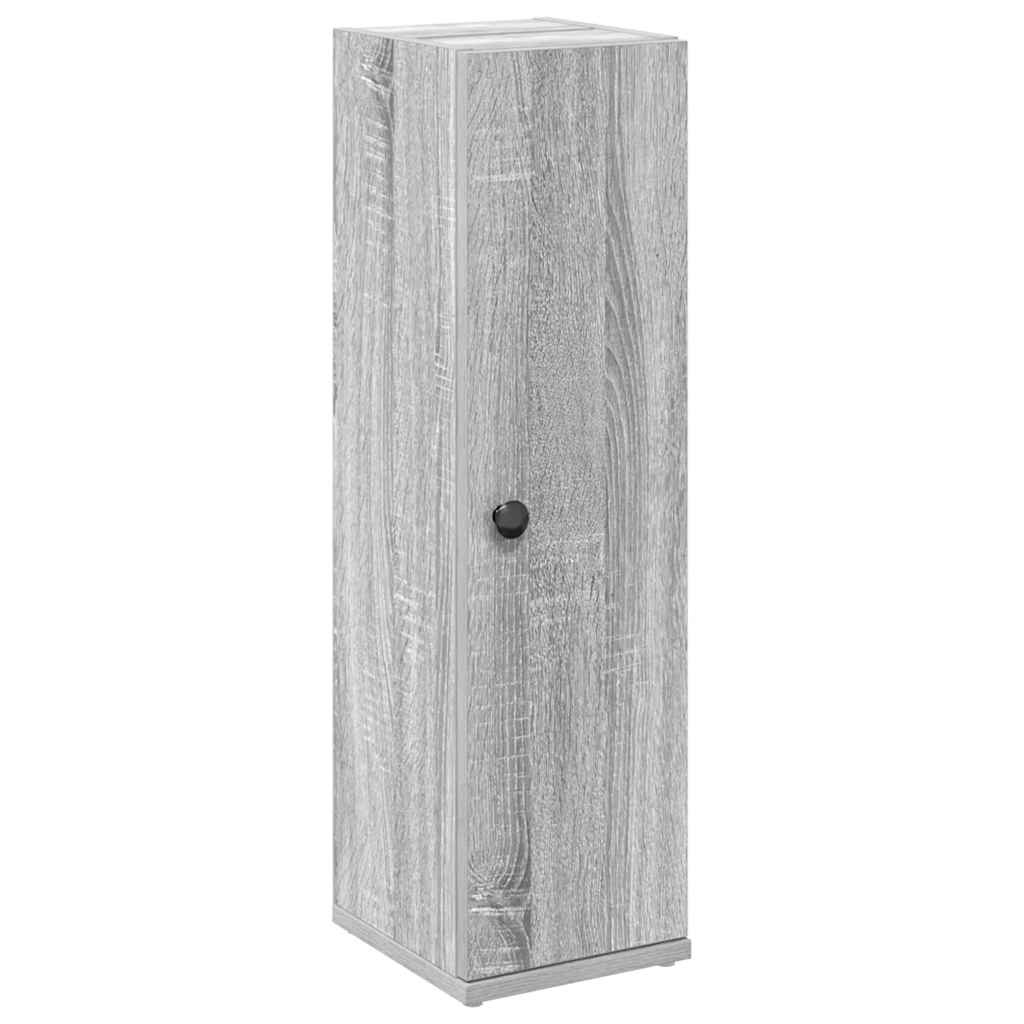 Bathroom Cabinet with Roll Holder Grey Sonoma 20,5x22x72 cm