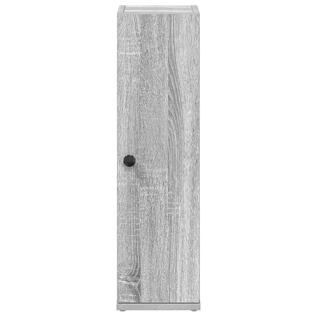 Bathroom Cabinet with Roll Holder Grey Sonoma 20,5x22x72 cm