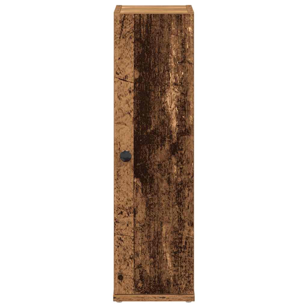 Bathroom Cabinet with Roll Holder Old Wood 20,5x22x72 cm