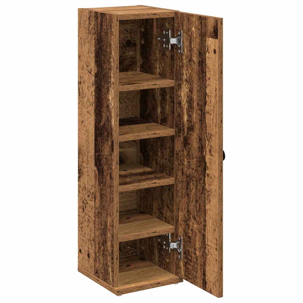 Bathroom Cabinet with Roll Holder Old Wood 20,5x22x72 cm
