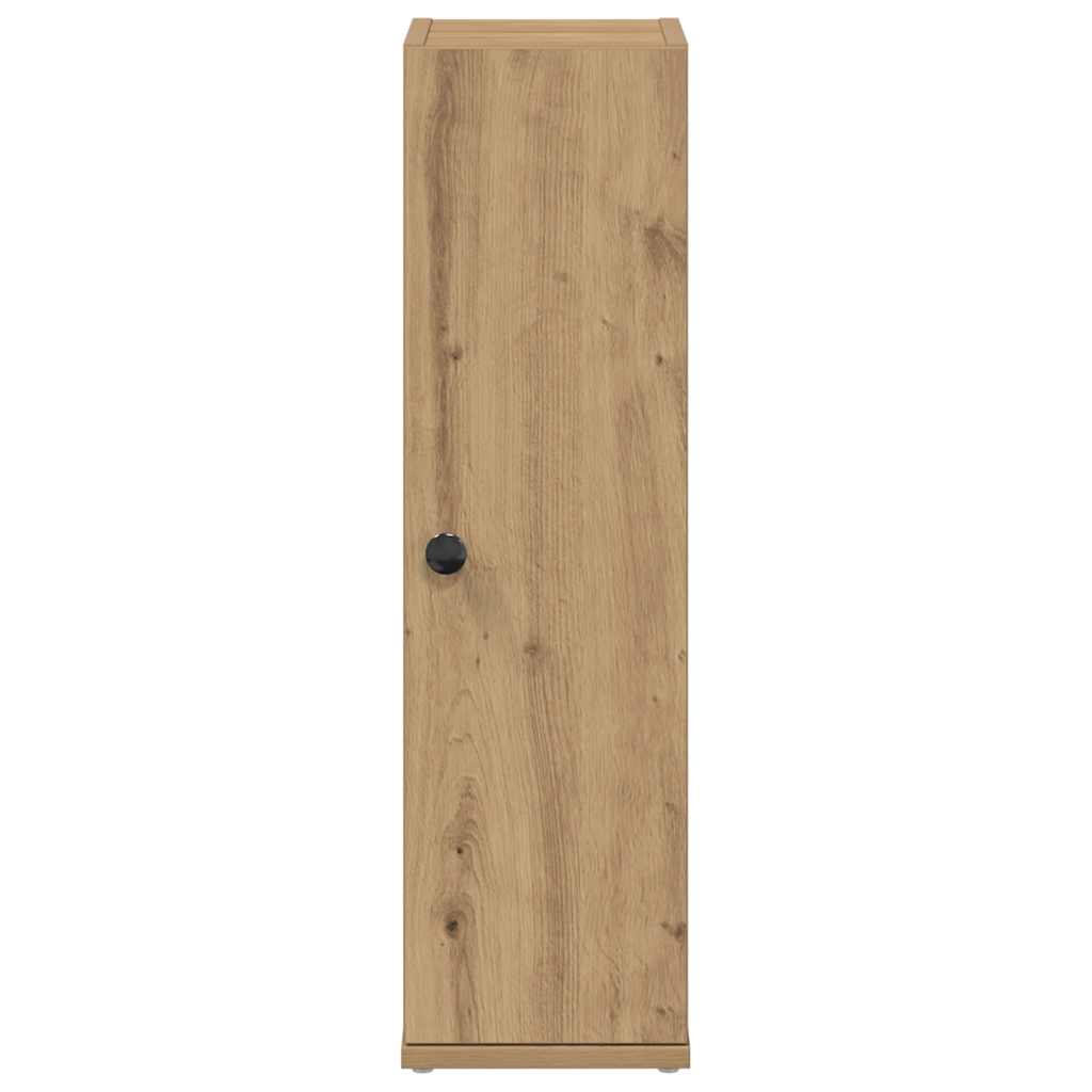 vidaXL Bathroom Cabinet with Roll Holder Artisan Oak 20.5x22x72 cm