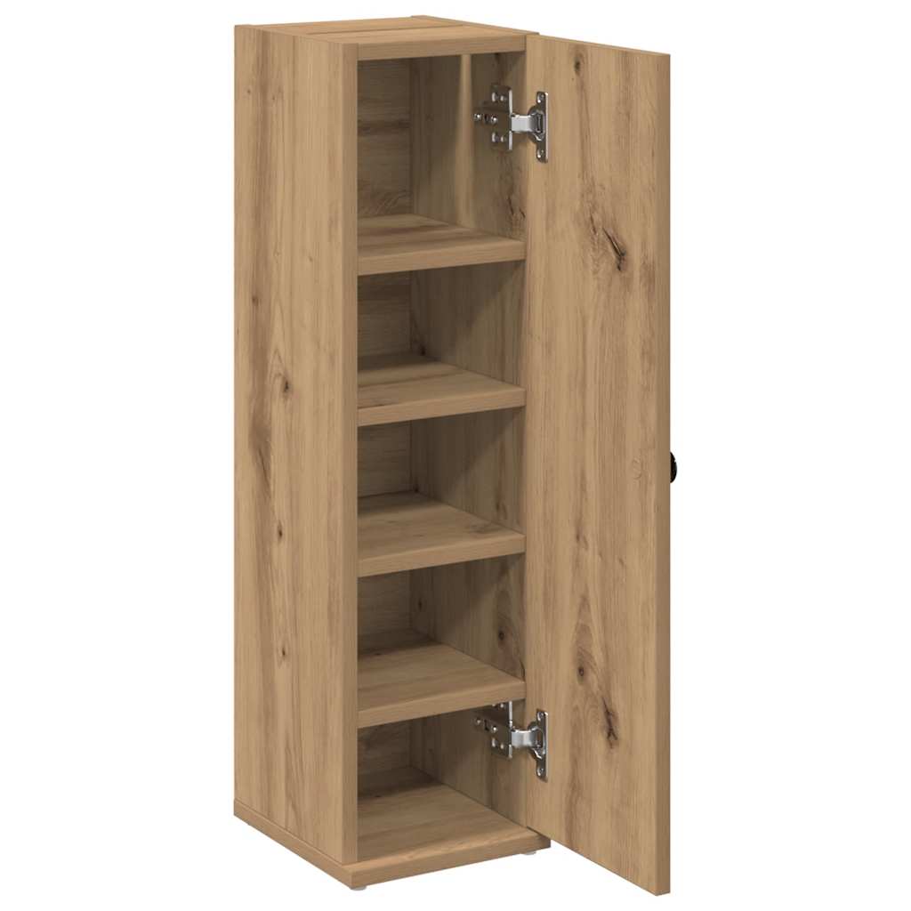 vidaXL Bathroom Cabinet with Roll Holder Artisan Oak 20.5x22x72 cm