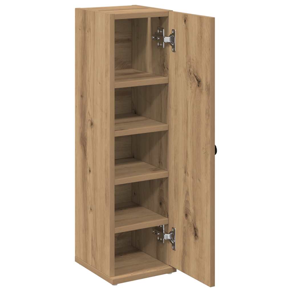 Bathroom Cabinet with Roll Holder Artisan Oak 20,5x22x72 cm
