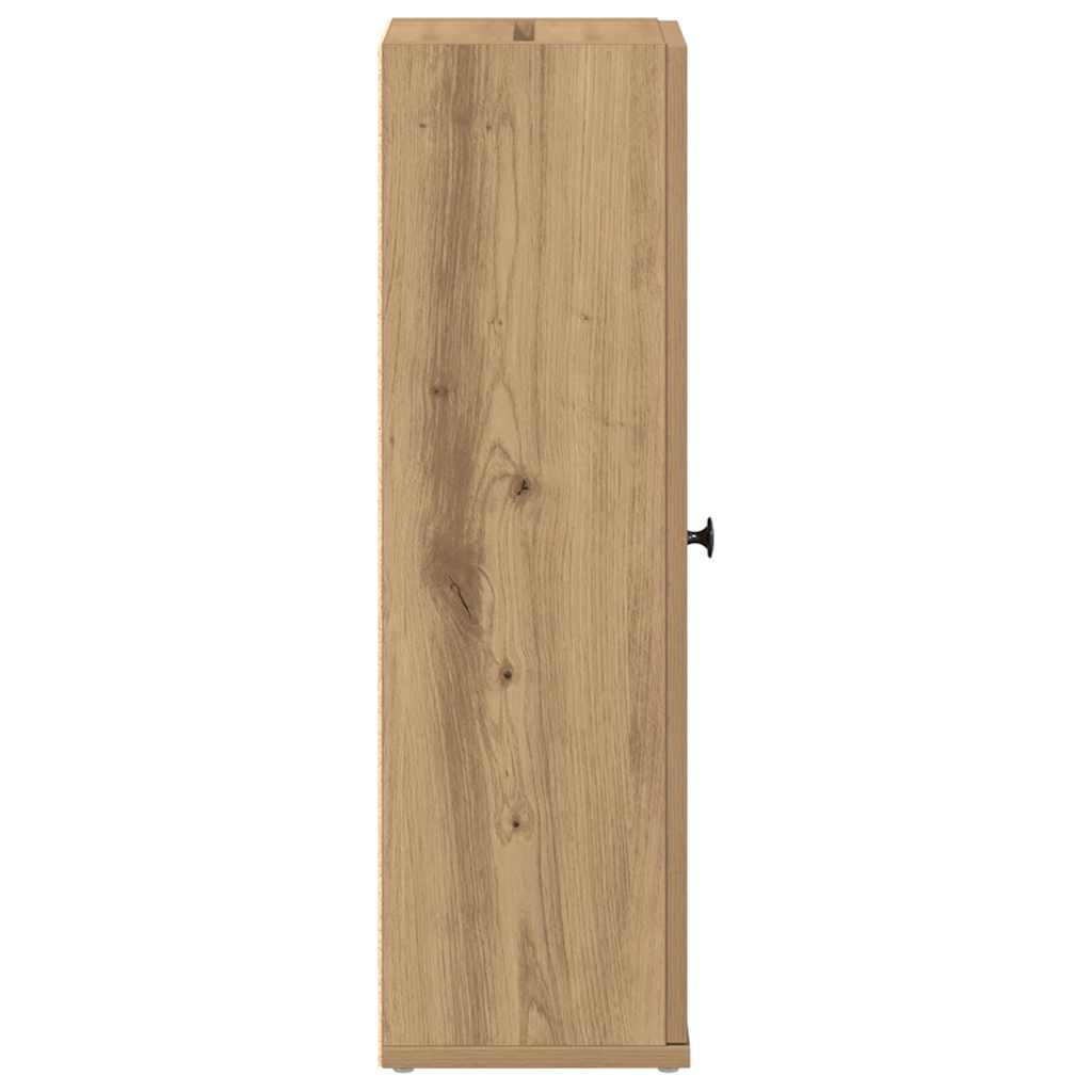 Bathroom Cabinet with Roll Holder Artisan Oak 20,5x22x72 cm