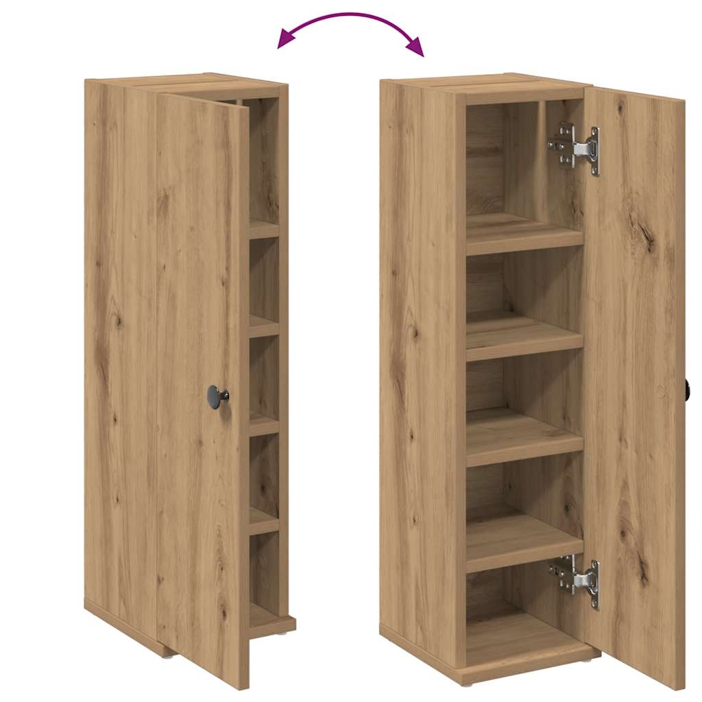 Bathroom Cabinet with Roll Holder Artisan Oak 20,5x22x72 cm