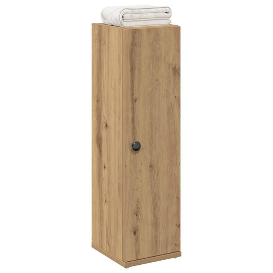 vidaXL Bathroom Cabinet with Roll Holder Artisan Oak 20.5x22x72 cm