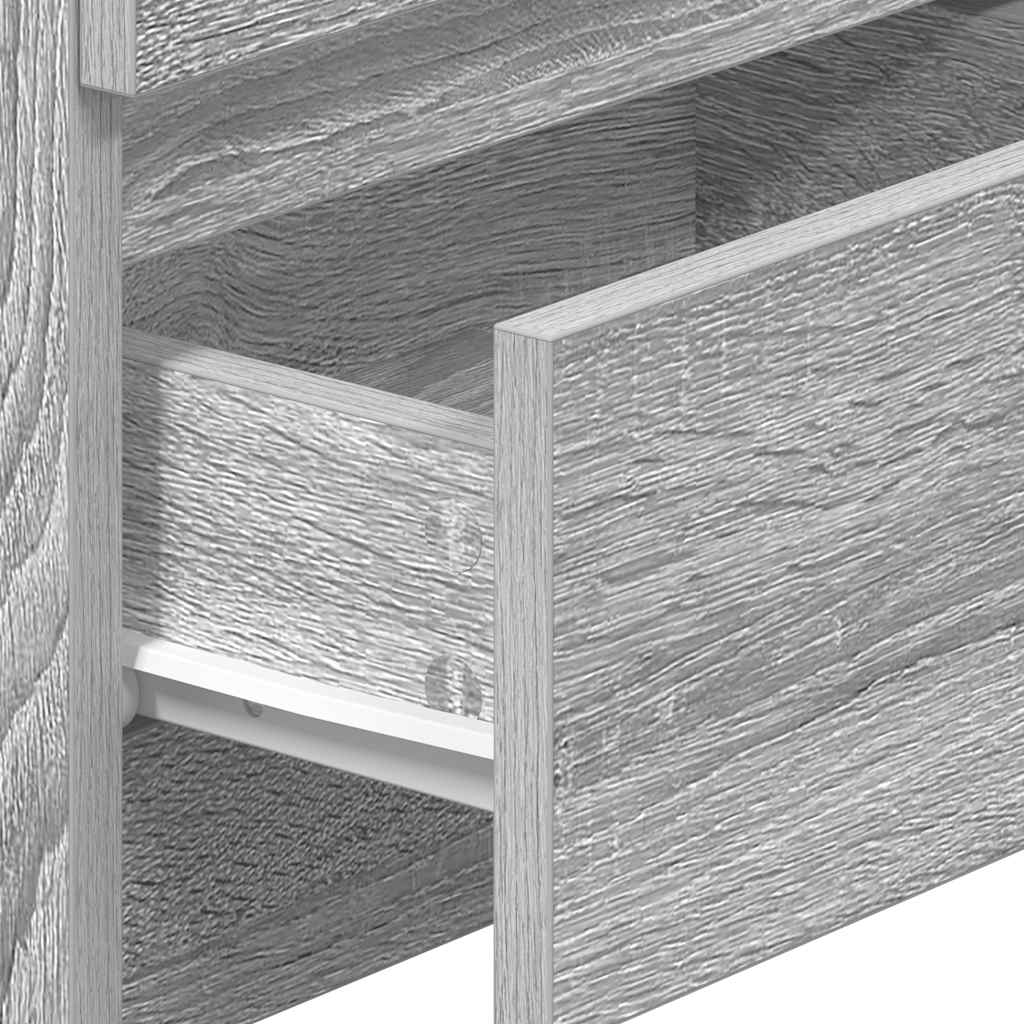 Bedside Cabinets 2 pcs with 2 Drawers Grey Sonoma 40x33x60 cm