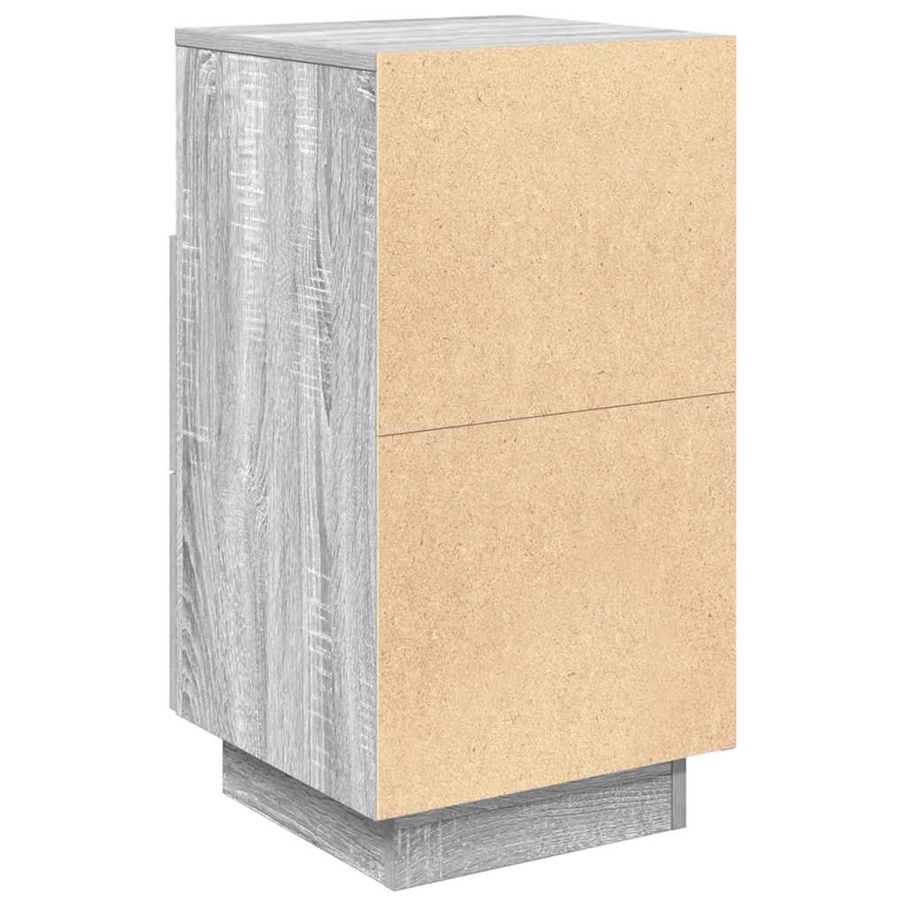 vidaXL Bedside Cabinets 2 pcs with 2 Drawers Grey Sonoma 36x36x68 cm