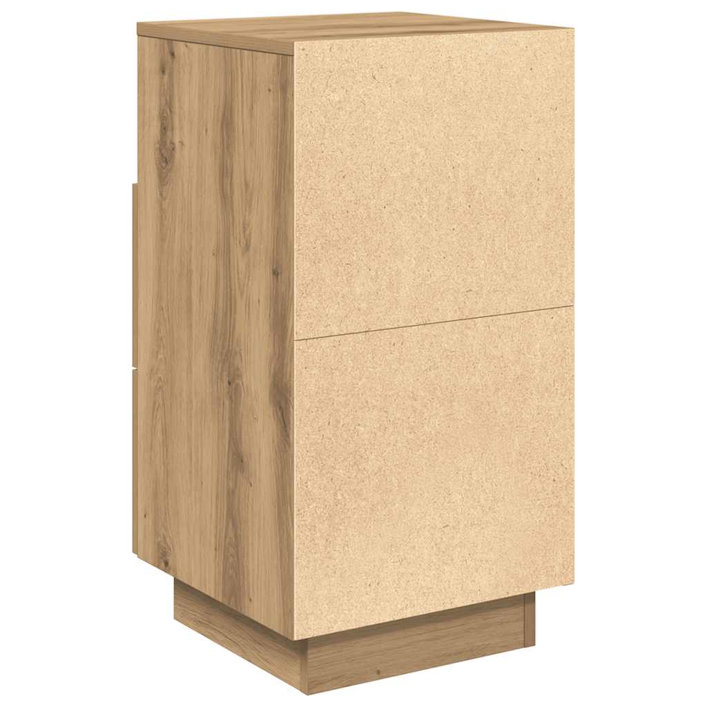 Bedside Cabinets 2 pcs with 2 Drawers Artisan Oak 36x36x68 cm