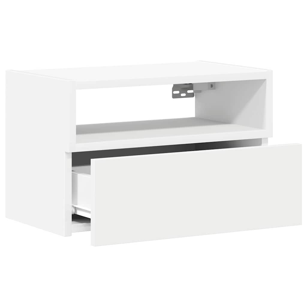 vidaXL Wall-mounted Bedside Cabinets 2 pcs White 45x26x28.5 cm