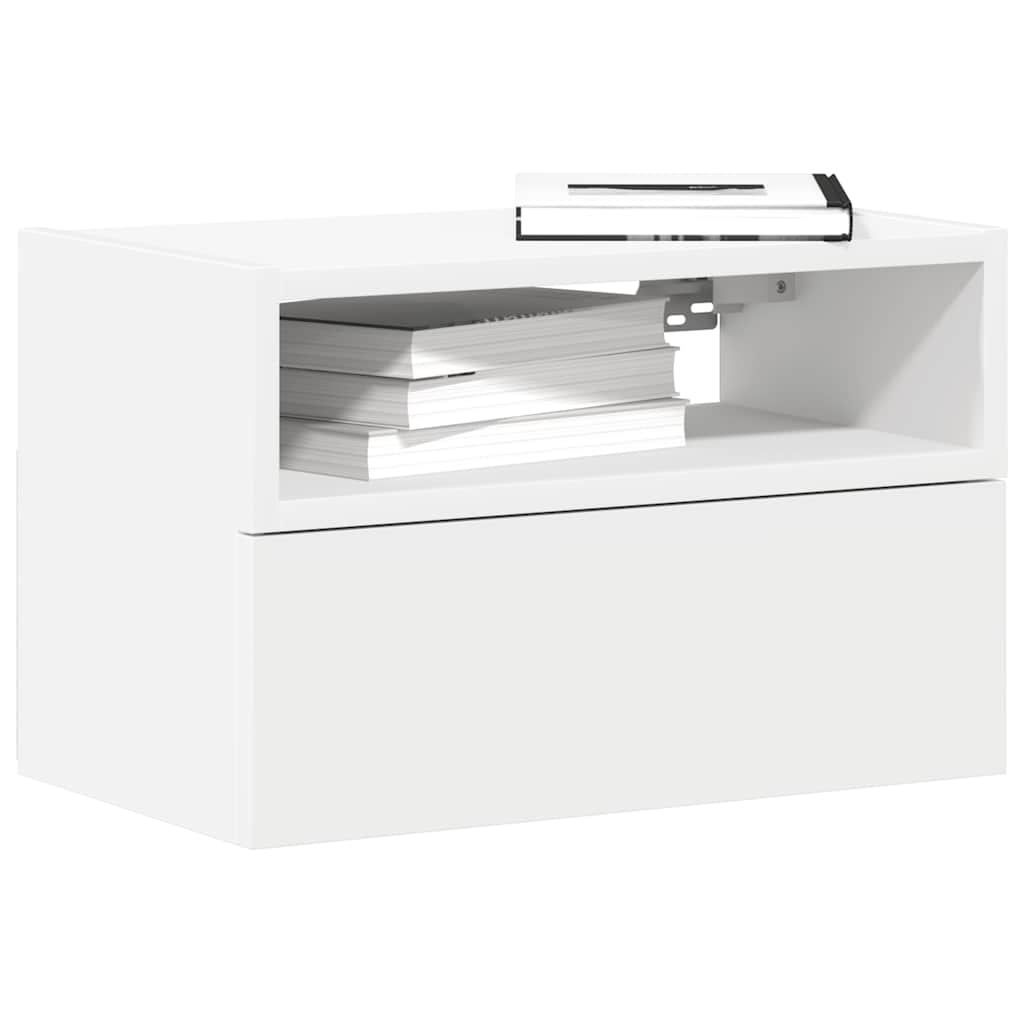 vidaXL Wall-mounted Bedside Cabinets 2 pcs White 45x26x28.5 cm