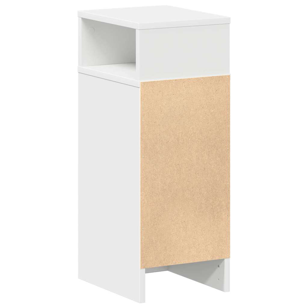 vidaXL Bedside Cabinet with Drawer White 25x31x66 cm