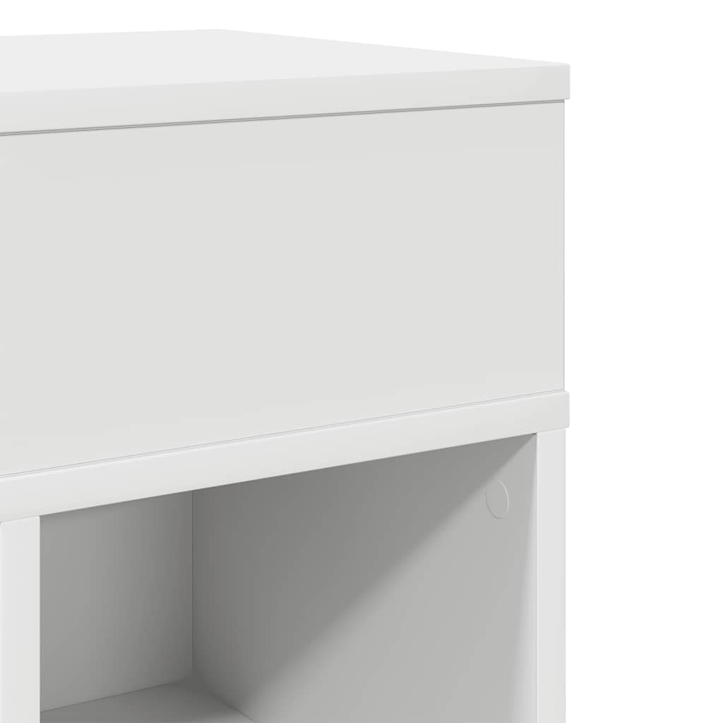 vidaXL Bedside Cabinet with Drawer White 25x31x66 cm