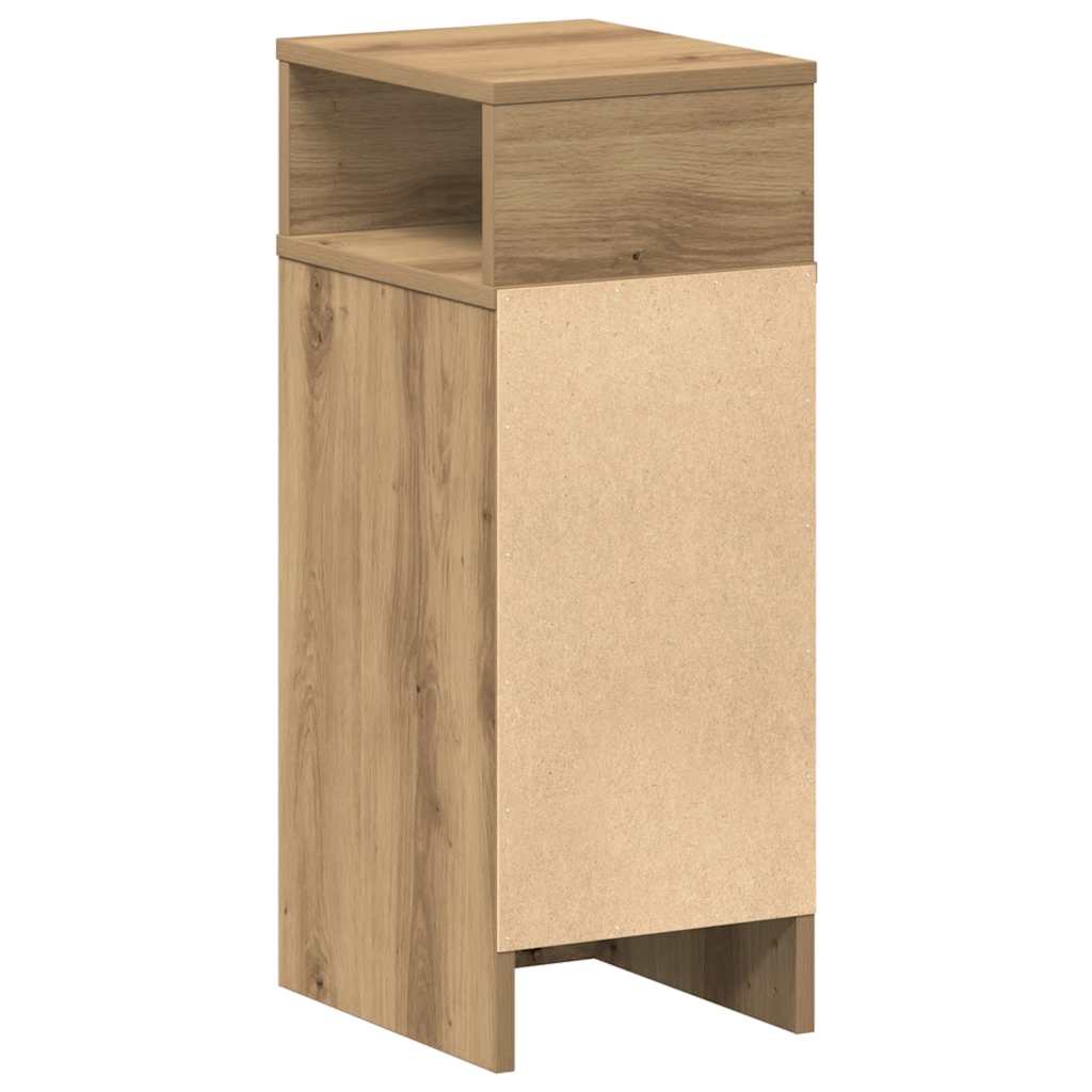 Bedside Cabinets 2 pcs with Drawer Artisan Oak 25x31x66 cm