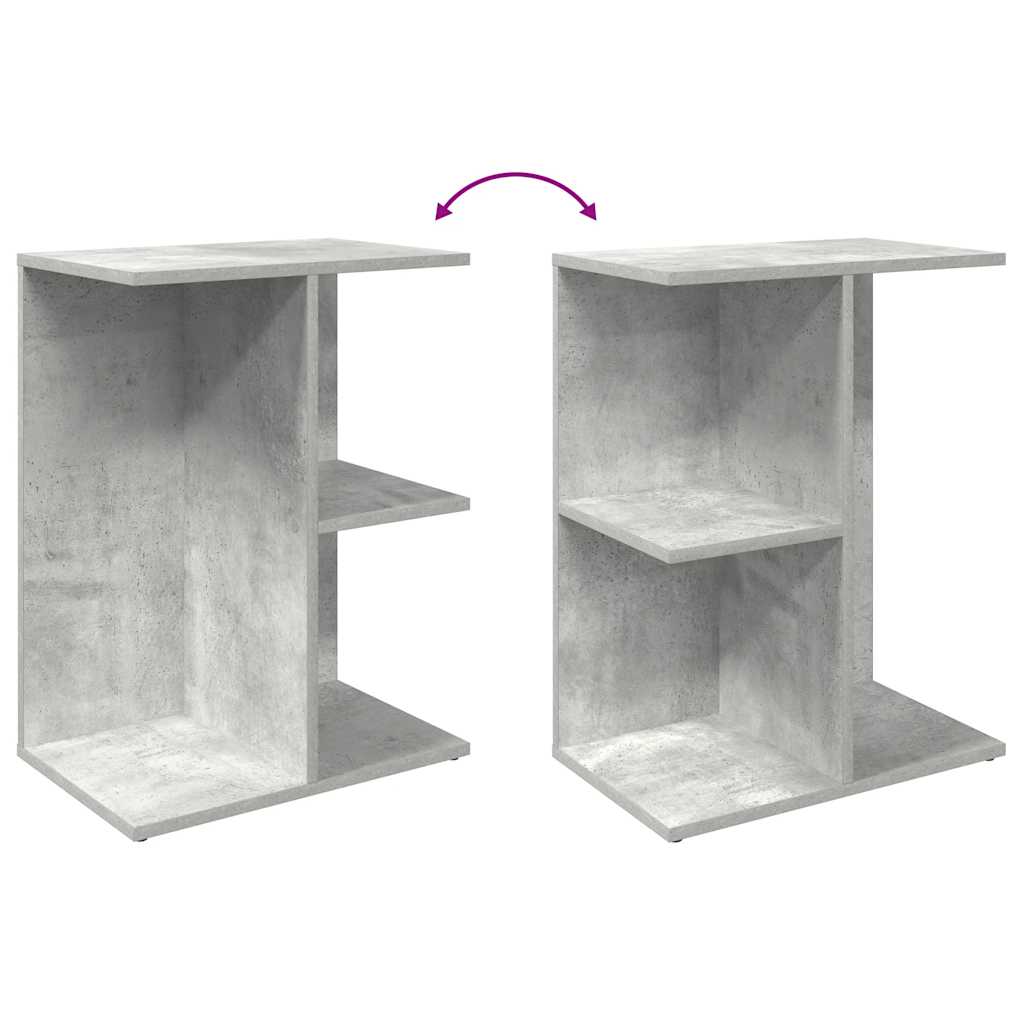 vidaXL Bedside Tables 2 pcs Concrete Grey 46.5x29x61 cm Engineered Wood