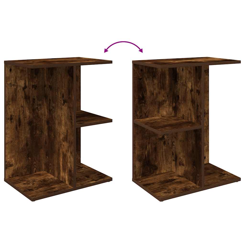 vidaXL Bedside Tables 2 pcs Smoked Oak 46.5x29x61 cm Engineered Wood