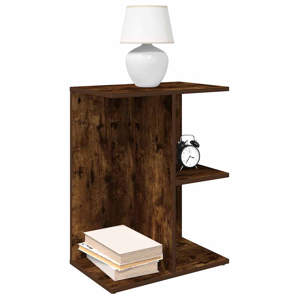 vidaXL Bedside Tables 2 pcs Smoked Oak 46.5x29x61 cm Engineered Wood