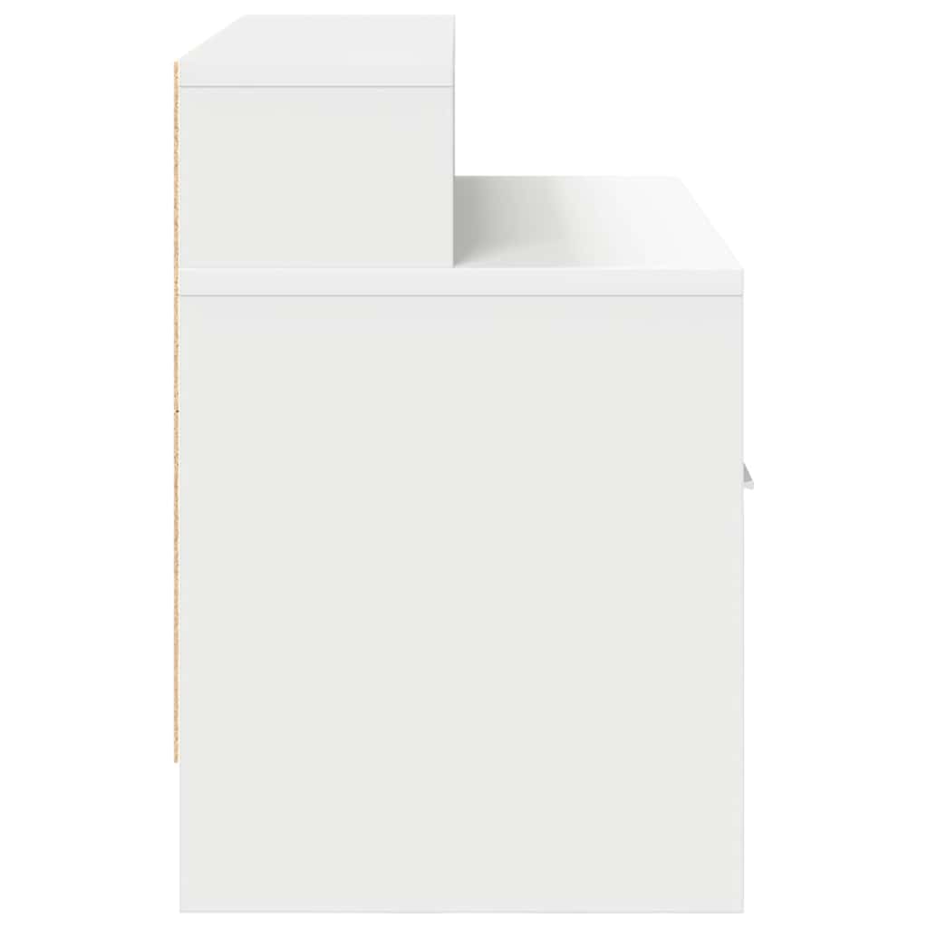 vidaXL Bedside Cabinets with Drawer 2 pcs White 51x31x47 cm