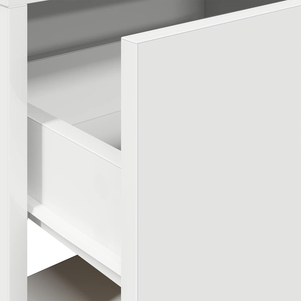 vidaXL Bedside Cabinets with Drawer 2 pcs White 51x31x47 cm