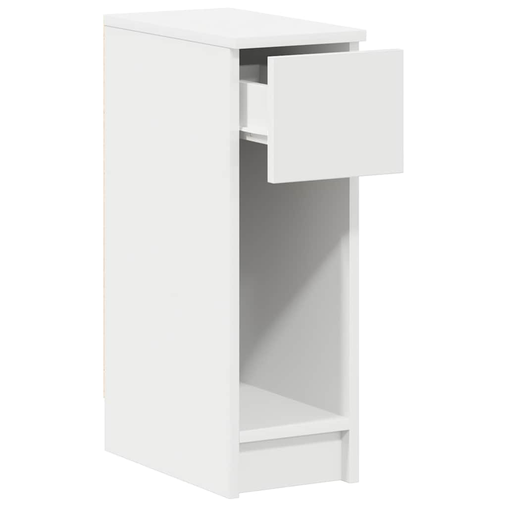 vidaXL Bedside Cabinet with Drawer White 20x36x60 cm