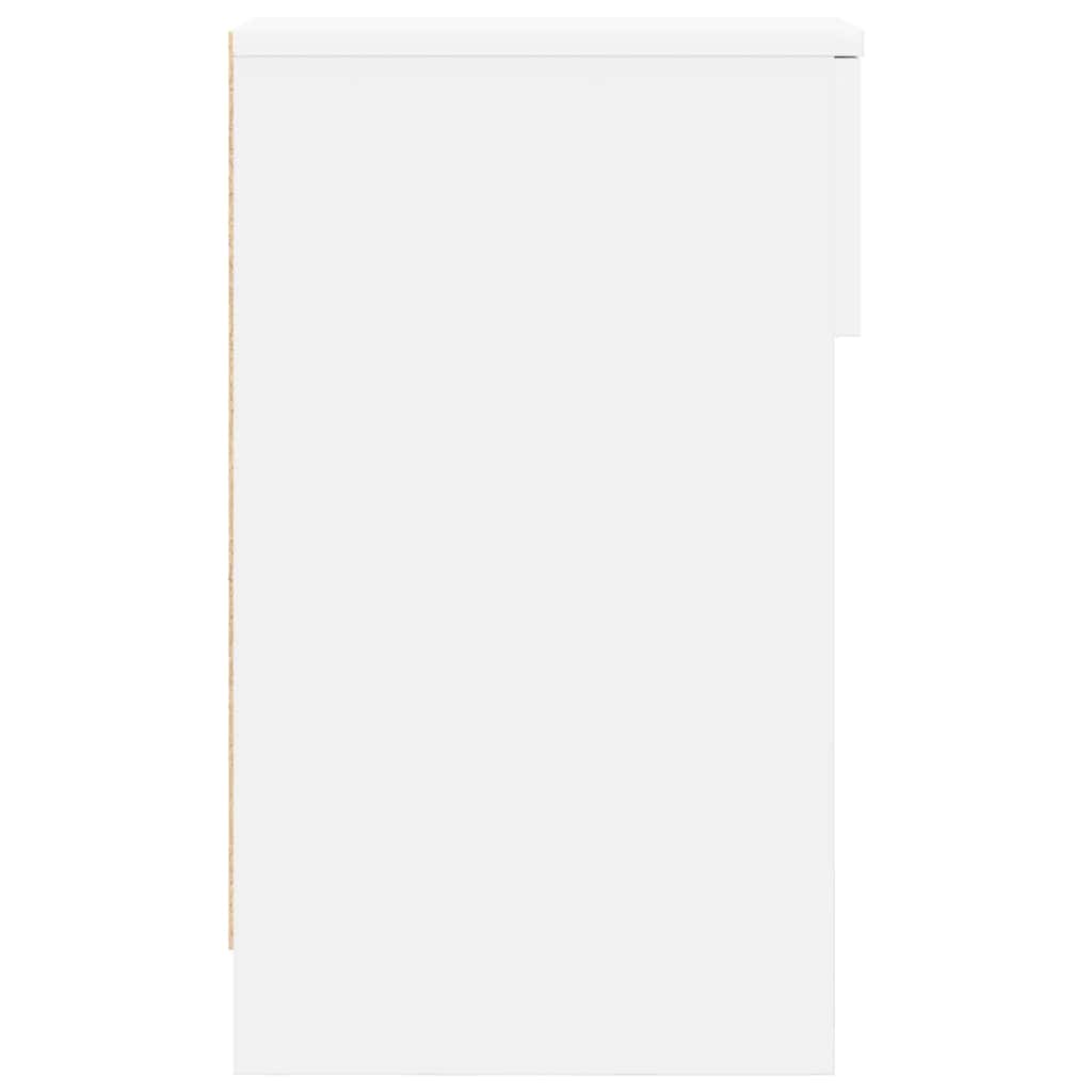 vidaXL Bedside Cabinet with Drawer White 20x36x60 cm