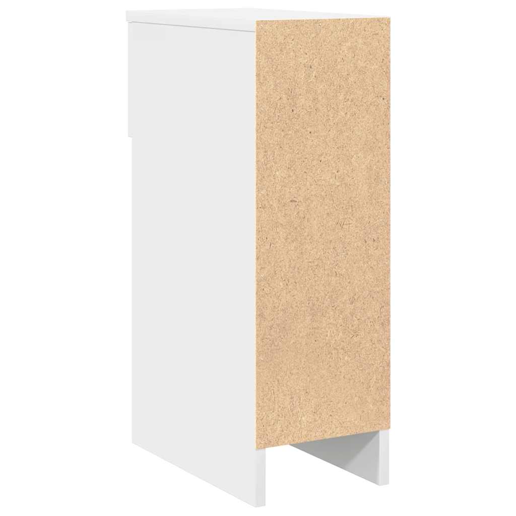 vidaXL Bedside Cabinet with Drawer White 20x36x60 cm