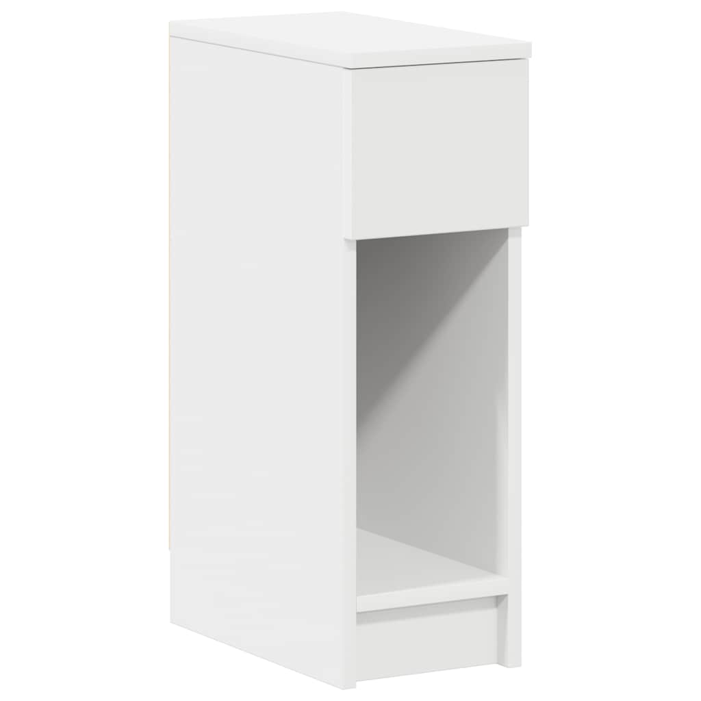 Bedside Cabinets with Drawer 2 pcs White 20x36x60 cm