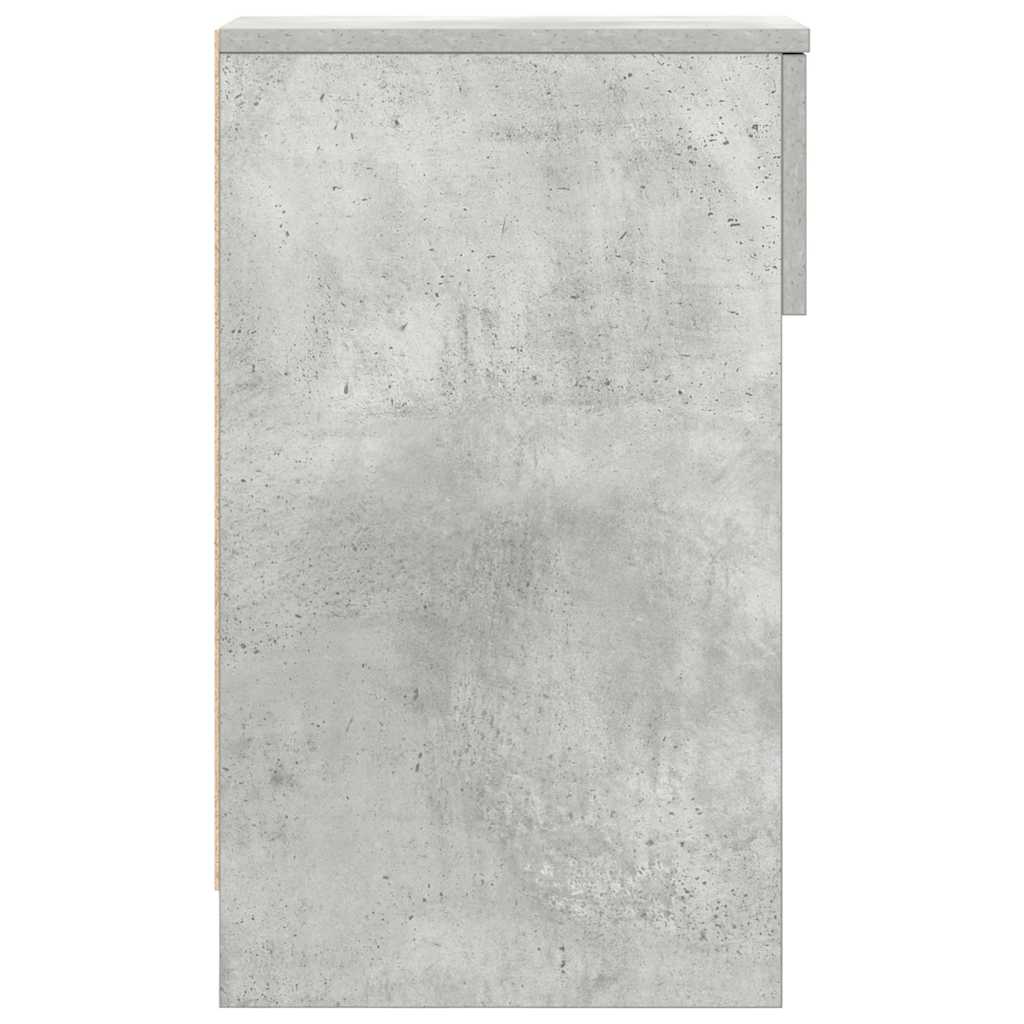 Bedside Cabinets with Drawer 2 pcs Concrete Grey 20x36x60 cm
