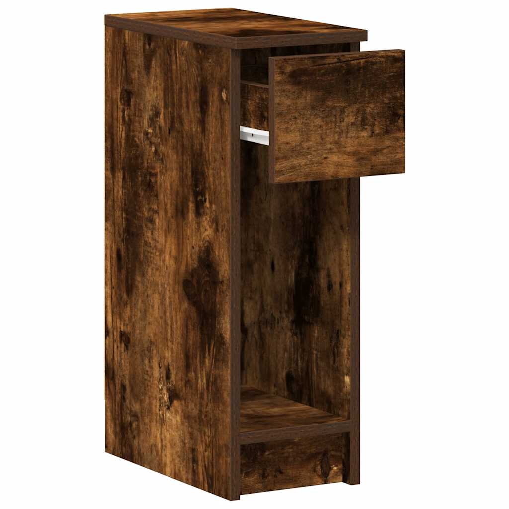 Bedside Cabinets with Drawer 2 pcs Smoked Oak 20x36x60 cm