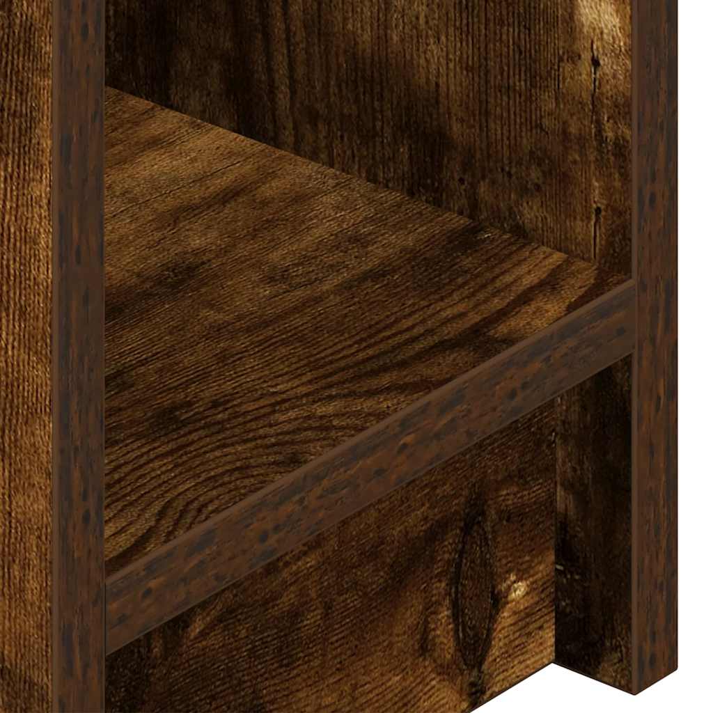 Bedside Cabinets with Drawer 2 pcs Smoked Oak 20x36x60 cm