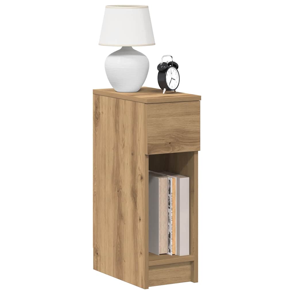 Bedside Cabinets with Drawer 2 pcs Artisan Oak 20x36x60 cm