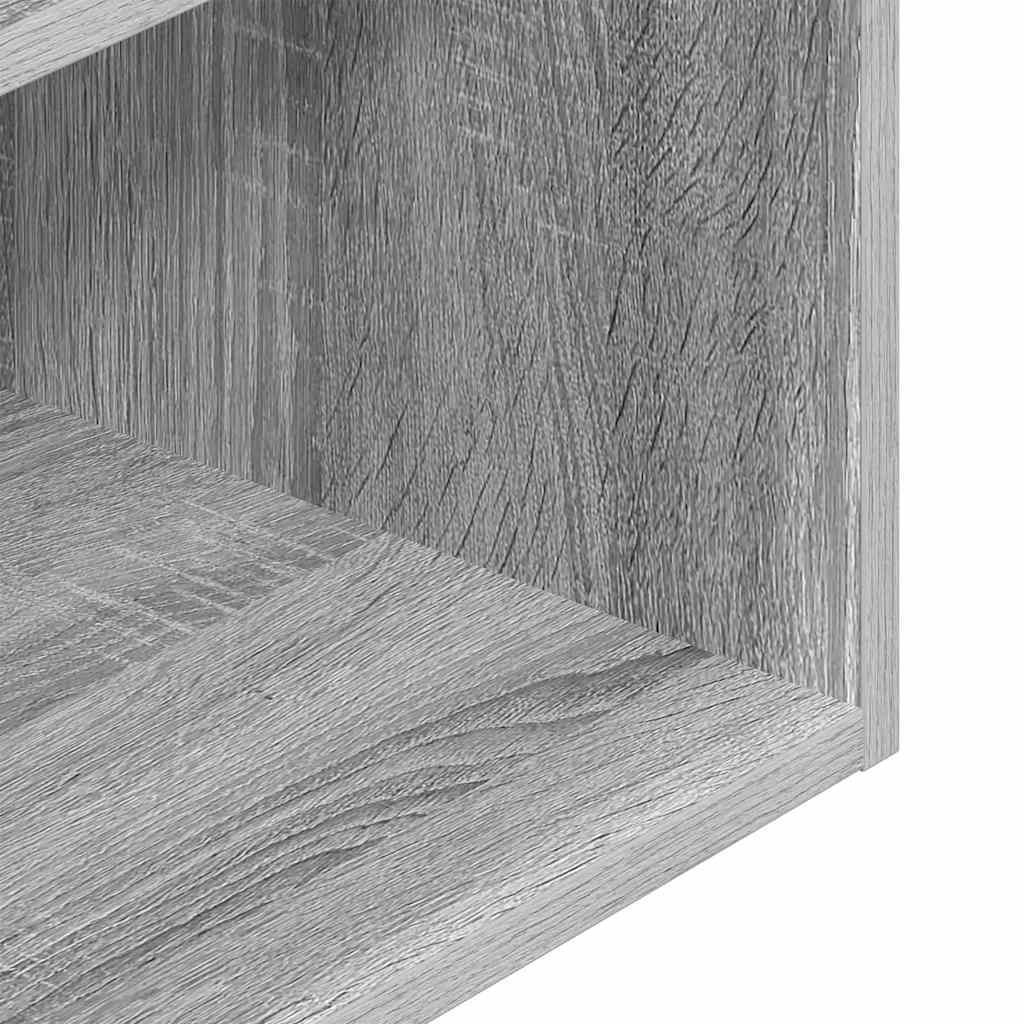 vidaXL Bedside Cabinet with Drawer Grey Sonoma 35x34x66.5 cm