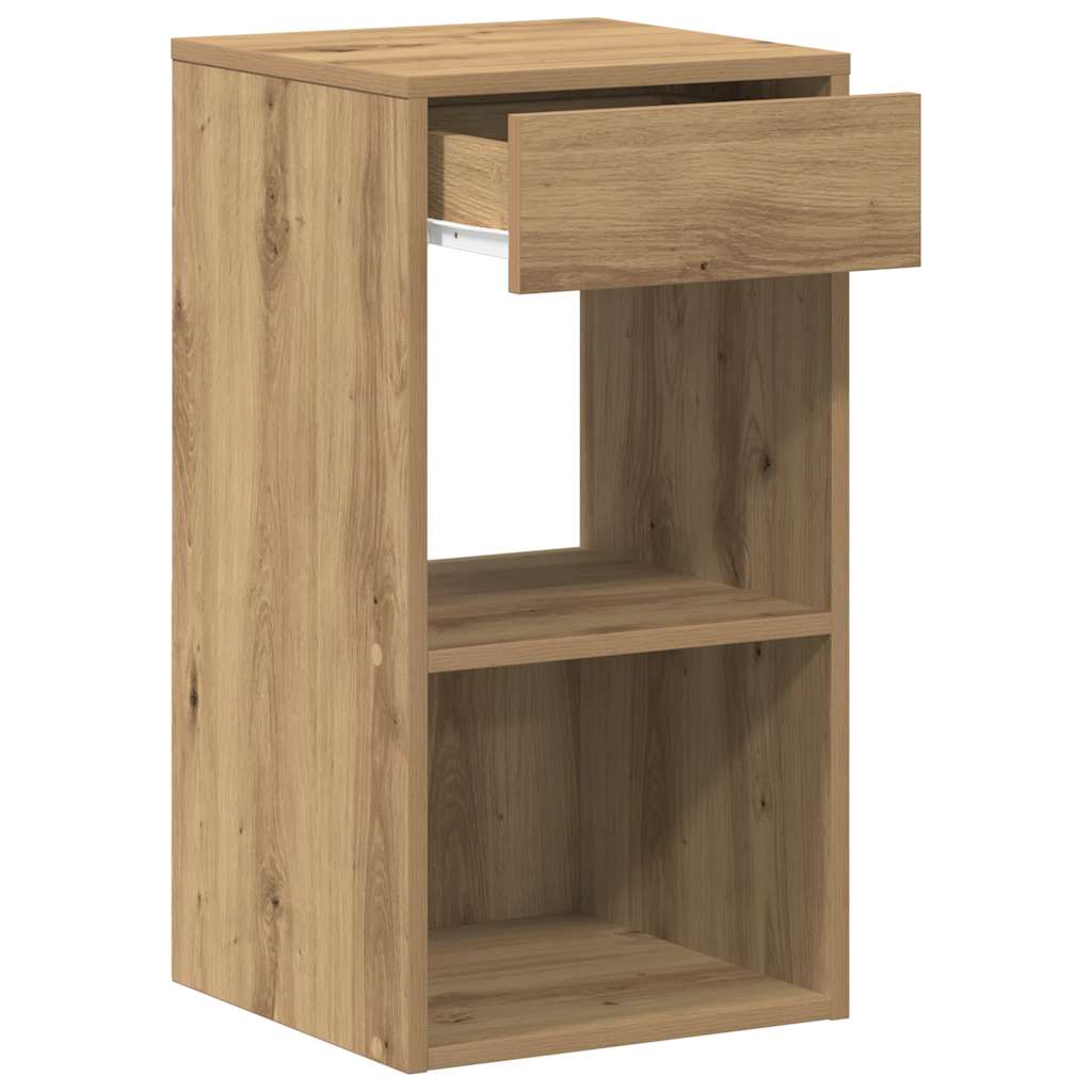 vidaXL Bedside Cabinets with Drawer 2 pcs Artisan Oak 35x34x66.5 cm