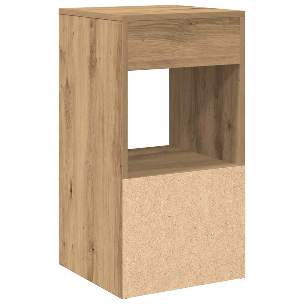 vidaXL Bedside Cabinets with Drawer 2 pcs Artisan Oak 35x34x66.5 cm