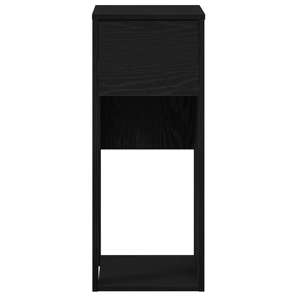 vidaXL Computer Tower Stand with Drawer Black 30x44x74 cm