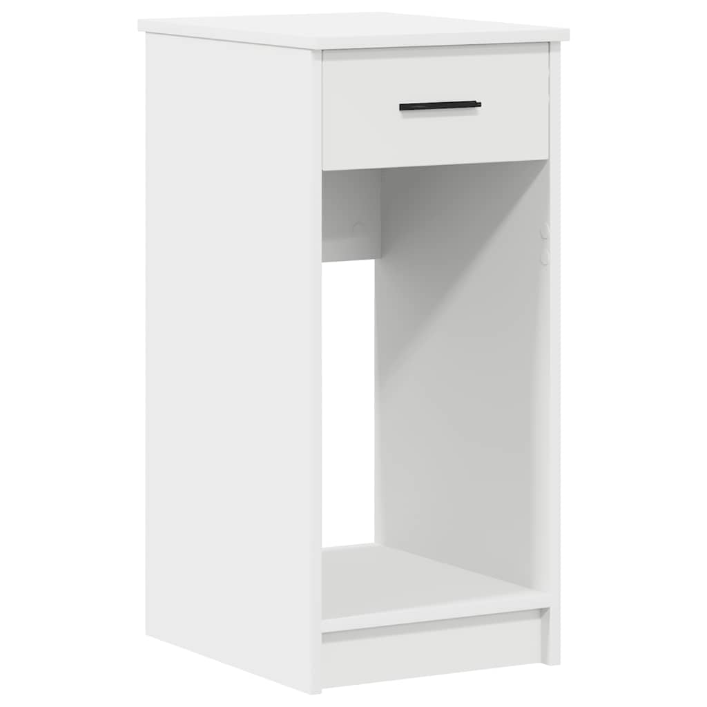 vidaXL Computer Tower Stand with Drawer White 35x45x77 cm