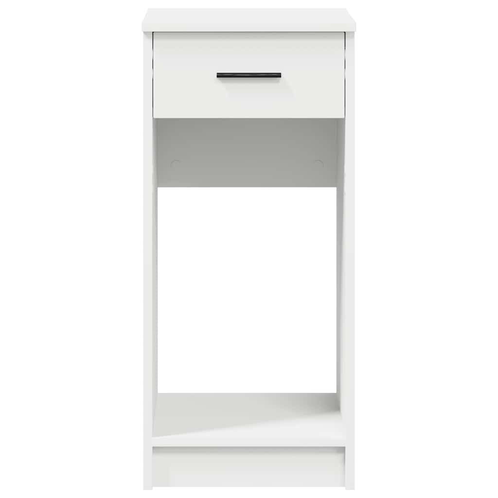 vidaXL Computer Tower Stand with Drawer White 35x45x77 cm