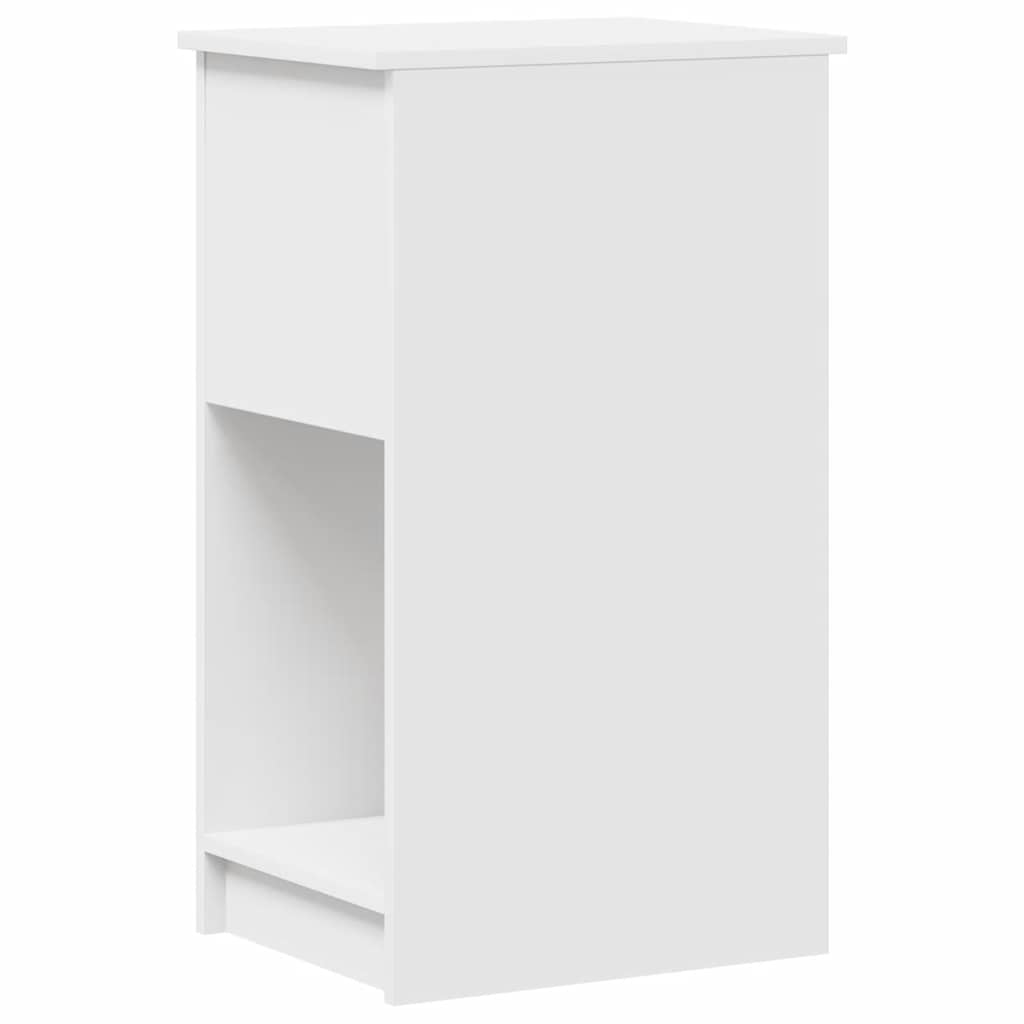 vidaXL Computer Tower Stand with Drawer White 35x45x77 cm