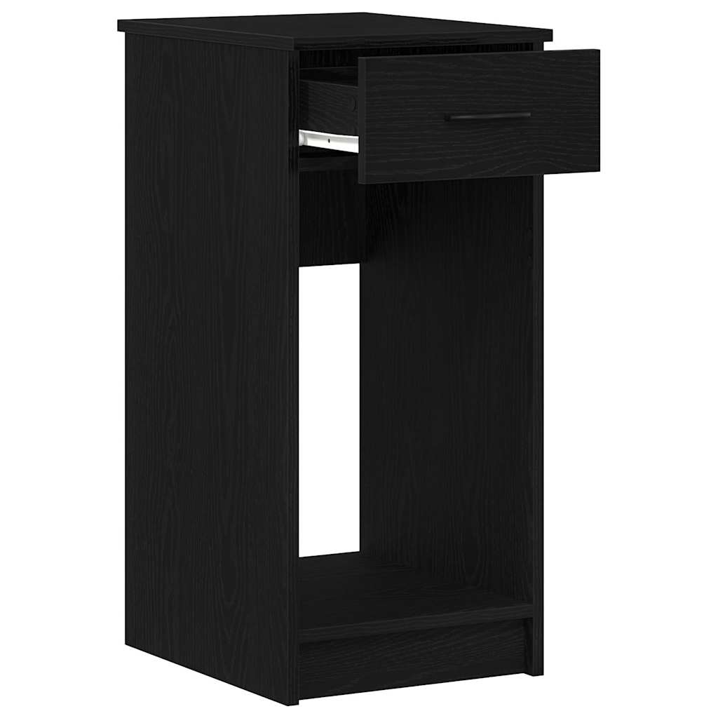 vidaXL Computer Tower Stand with Drawer Black 35x45x77 cm