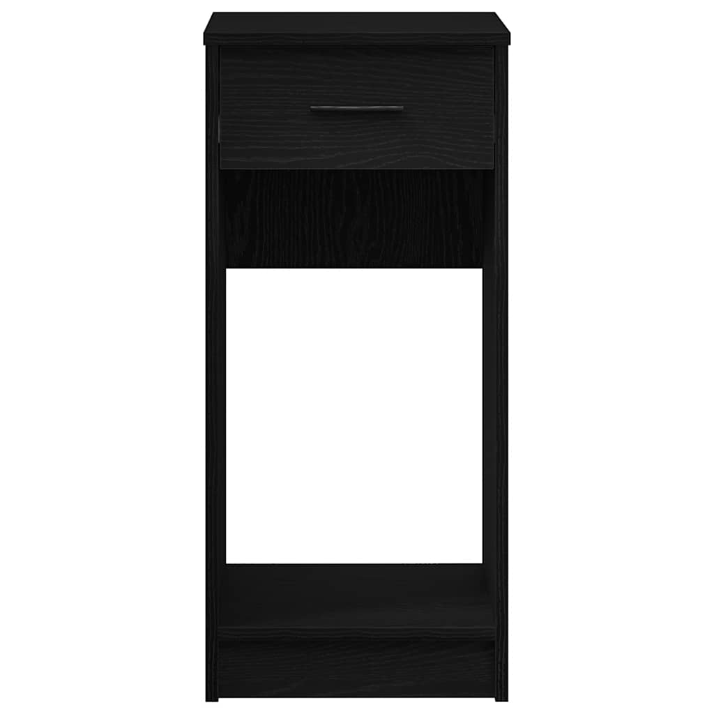 vidaXL Computer Tower Stand with Drawer Black 35x45x77 cm