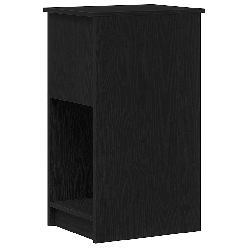 vidaXL Computer Tower Stand with Drawer Black 35x45x77 cm