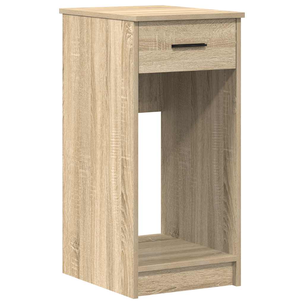 vidaXL Computer Tower Stand with Drawer Sonoma Oak 35x45x77 cm