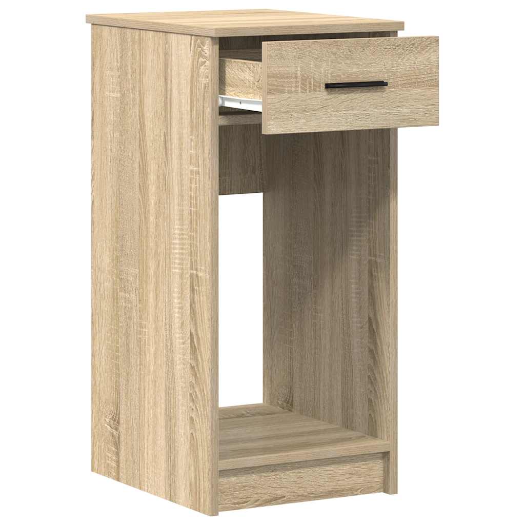 vidaXL Computer Tower Stand with Drawer Sonoma Oak 35x45x77 cm