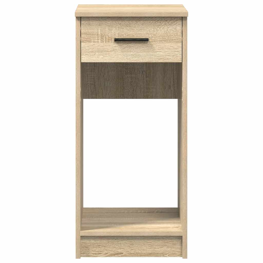 vidaXL Computer Tower Stand with Drawer Sonoma Oak 35x45x77 cm