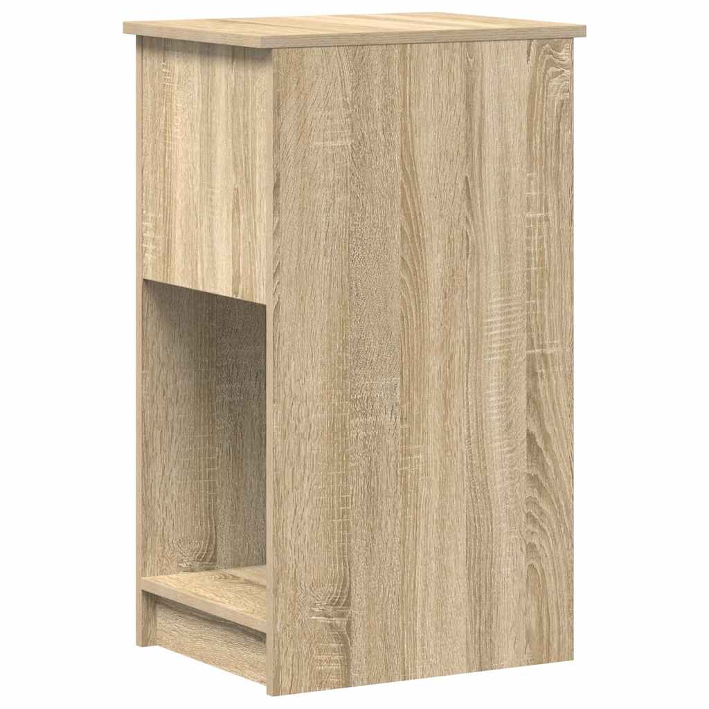 vidaXL Computer Tower Stand with Drawer Sonoma Oak 35x45x77 cm